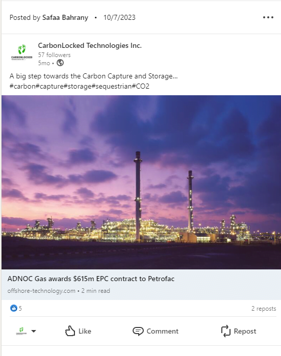 October Linkedin post