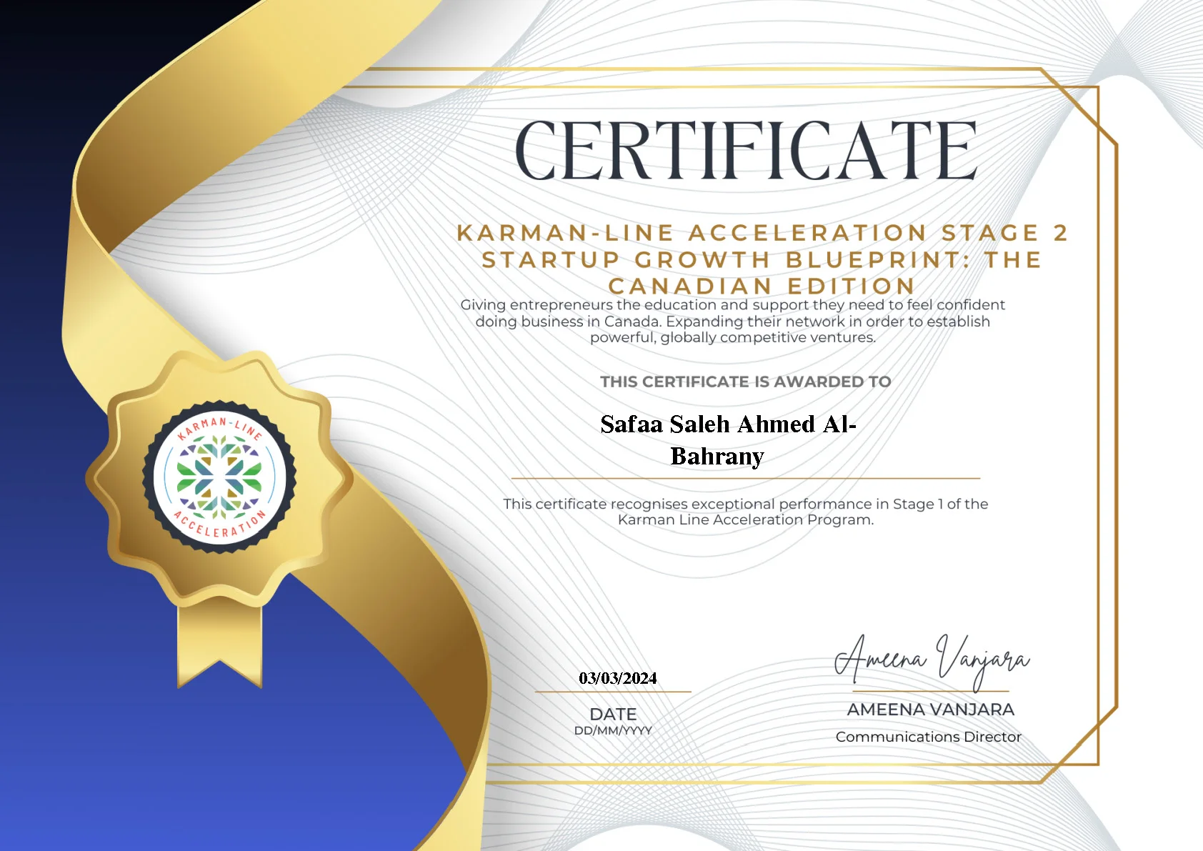 Karman-Line Acceleration Program