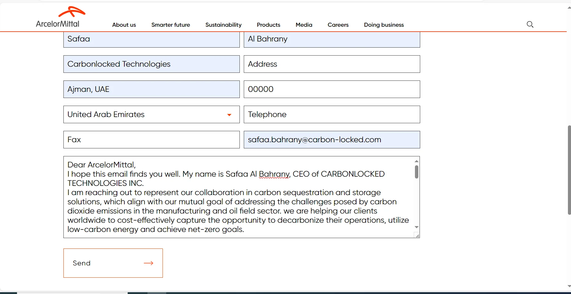 Contacting the ArcelorMittal Dofasco company