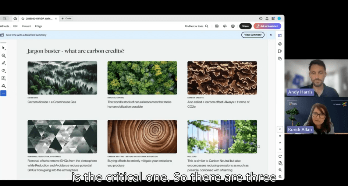 Carbonlocked Technologies joined the Sustainable Xperts webinar