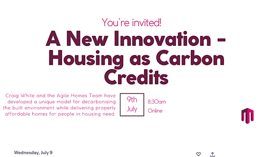 Carbonlocked Technologies attended webinar with Craig White and Agile Homes