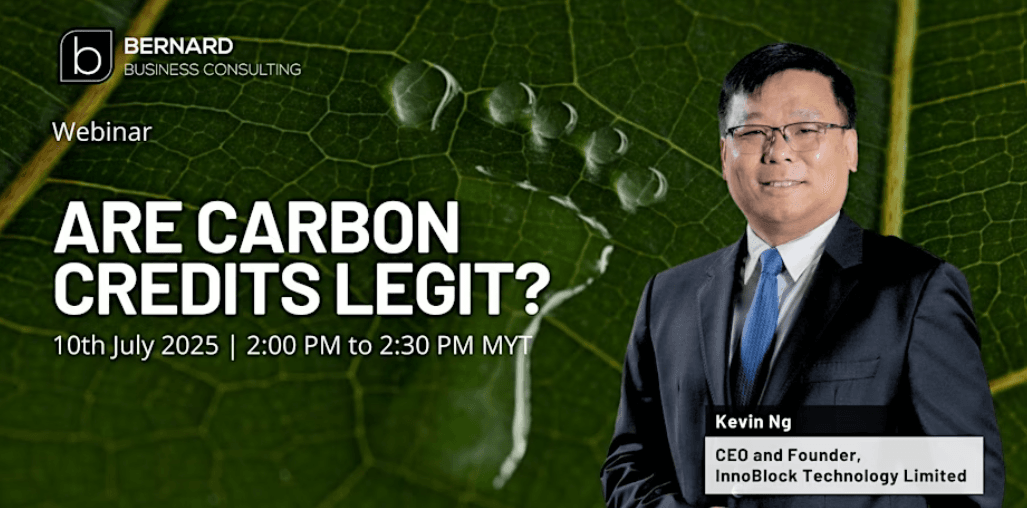 Carbonlocked Technologies attended the July 10th webinar “Are Carbon Credits Legit?” by Bernard Consulting