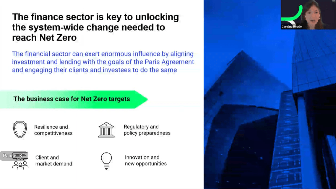 attended The Carbon Trust webinar on the SBTi Net Zero Standard for Financial Institutions