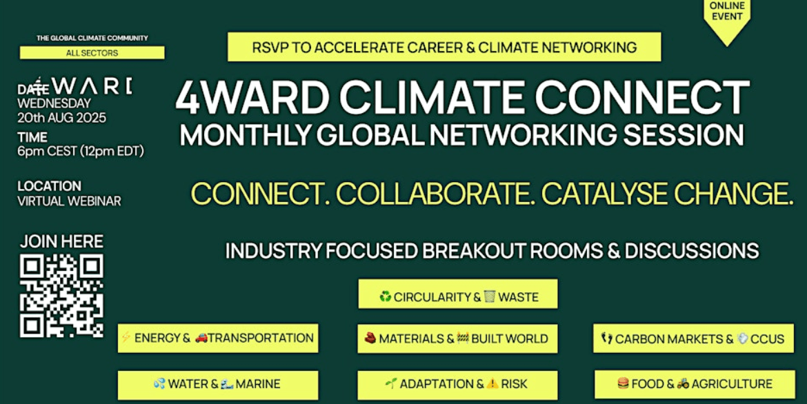 attended the global networking session hosted by 4WARD.earth