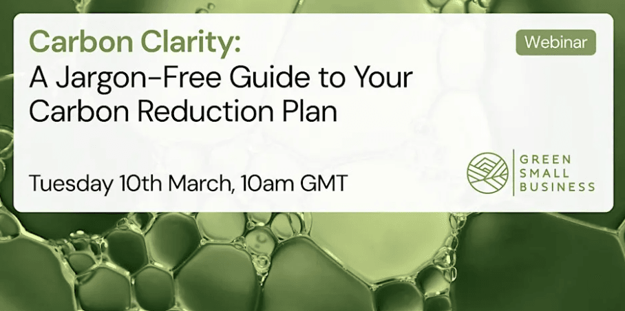 attended a webinar on compliant Carbon Reduction Plans