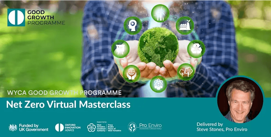 attended a Net Zero Masterclass for West Yorkshire SMEs