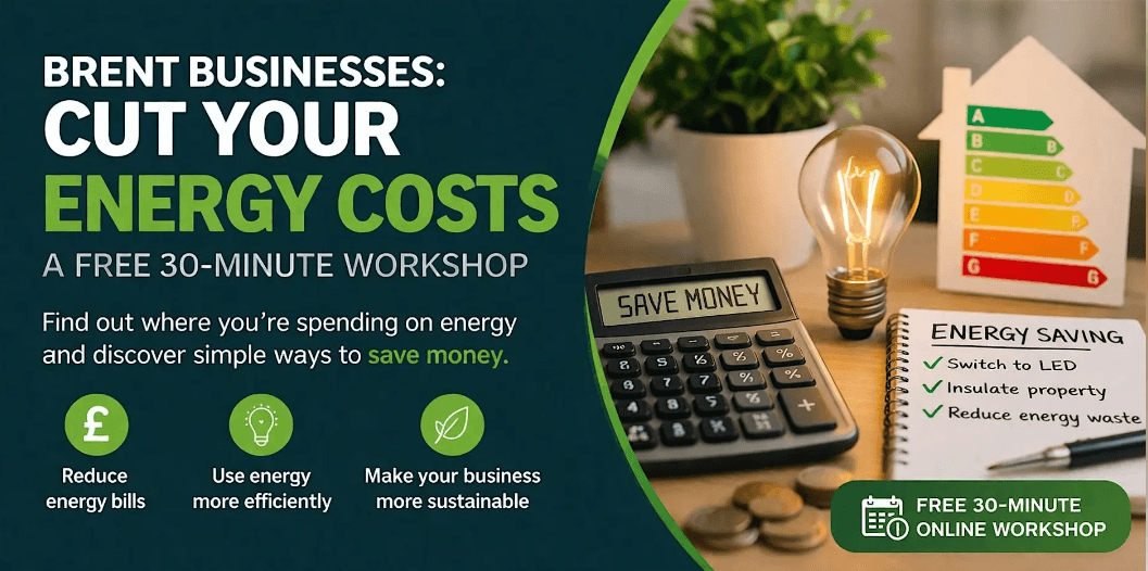 Workshop session supporting Brent businesses with energy efficiency improvements, cost reduction strategies, and sustainability planning.