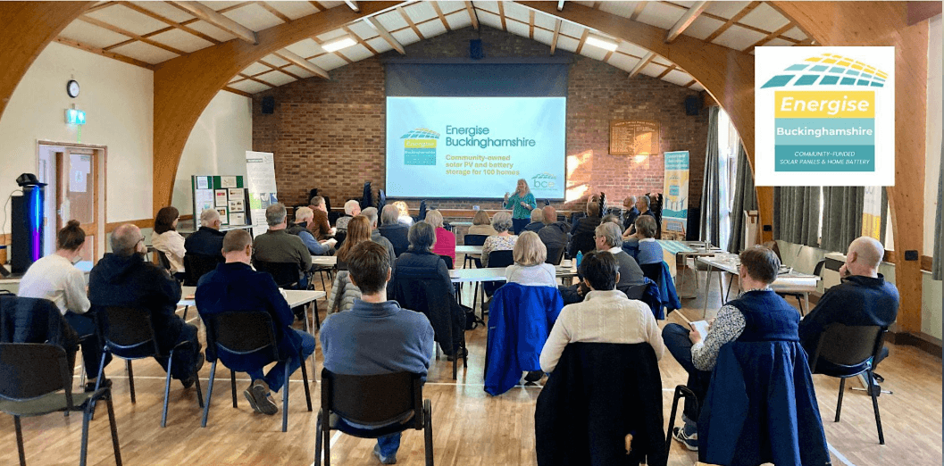 Energise Buckinghamshire webinar on community solar and battery storage.